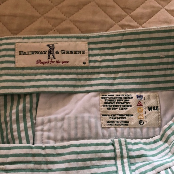 Golf Shorts.  Fairway and Greene.  SZ 40 - Picture 3 of 3